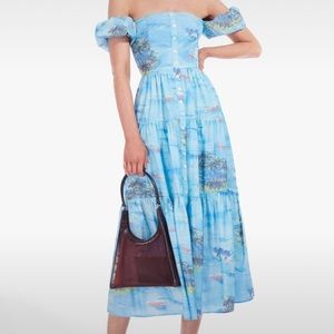 STAUD ELIO DRESS | BLUE ISLAND Size 2